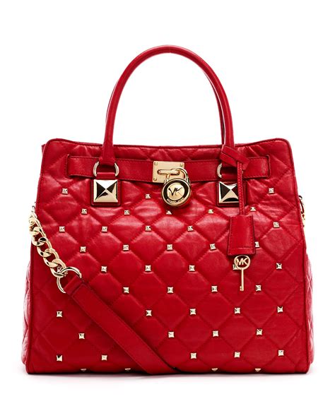 michael kors big red bag|Michael Kors red purse outlet.